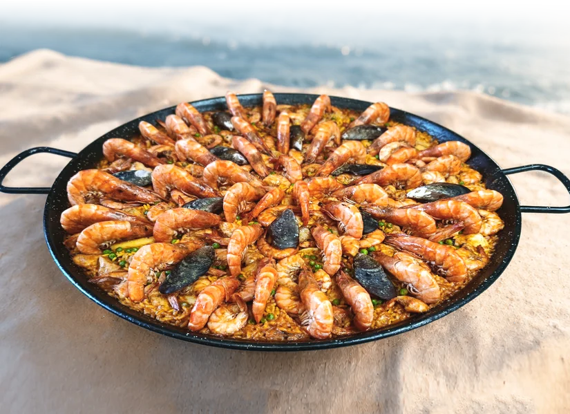 Paella na praia